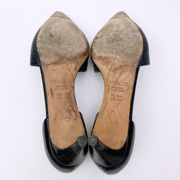 Vince Aurelian D'Orsay Embossed Leather Boots - Picture 12 of 14